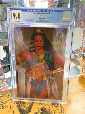 Nubia & The Amazons #1 9.8 CGC 1:25 Gold Foil Swaby Variant