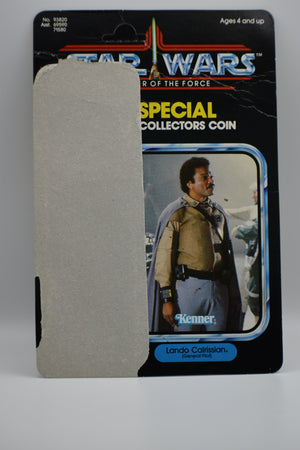 Vintage Kenner Star Wars Figure Card-Back : POTF Lando General Pilot