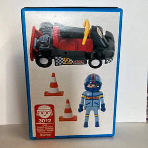 Playmobil : Go Cart Set 3012 w/ Traffic Cones  (1998) Mint in Sealed Box