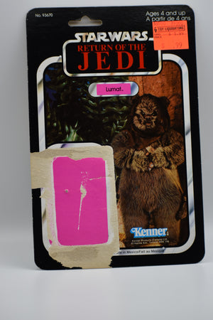 Vintage Kenner Star Wars Figure Card-Back : Jedi Lumat