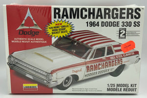 Ramchargers 1964 Dodge 330 SS 1/25 Model Kit Mint in Sealed Box