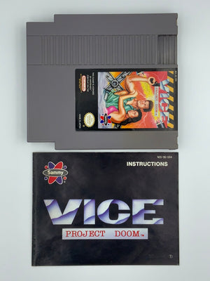 Vice : Project Doom- NES Loose / Cleaned & Tested w/ Manual