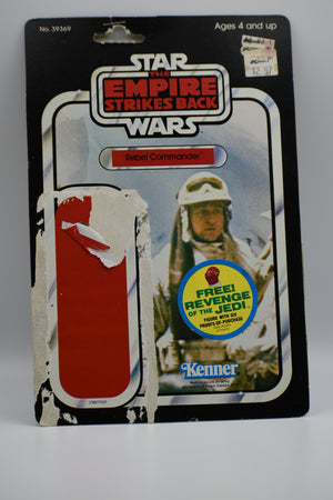 Vintage Kenner Star Wars Figure Card-Back : Empire Rebel Commander