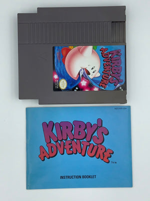Kirby's Adventure : NES Loose / Cleaned & Tested w/ Manual