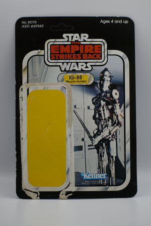 Vintage Kenner Star Wars Figure Card-Back : Empire IG-88
