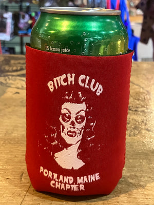 Koozie: Bitch Club - Portland, Maine Chapter (Red)