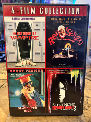 DVD: Lionsgate 4 Film Collection - My Best Friend Is A Vampire/Repossed/Slaughter High/Silent Night Deadly Night 3 (Preowned)