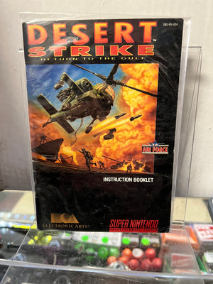 Desert Strike Super Nintendo Instruction Booklet