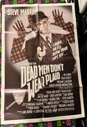 Poster: DEAD MEN DON'T WEAR PLAID Vintage Movie Poster (One-Sheet) (Folded)