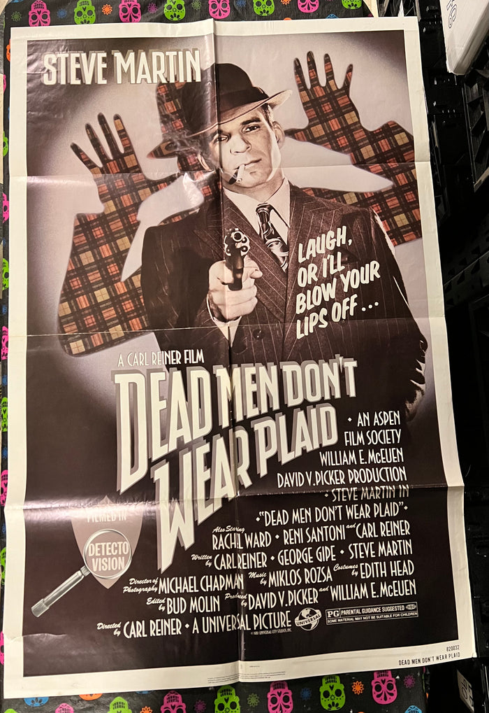 Poster: DEAD MEN DON'T WEAR PLAID Vintage Movie Poster (One-Sheet) (Folded)
