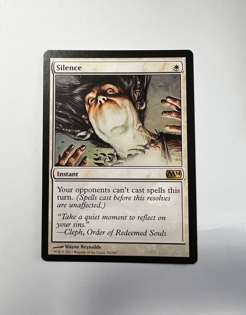 silence mtg card MTG Silence (Heavily Played) – Fun Box Monster Emporium