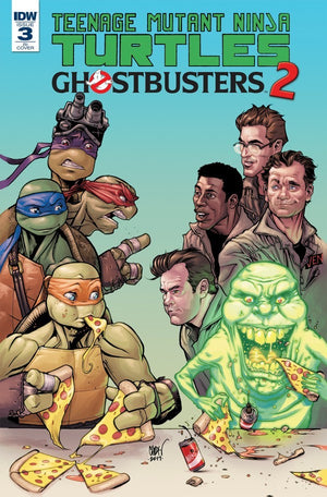 Teenage Mutant Ninja Turtles / Ghostbusters 2 #3 1:10 Johnson Variant