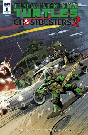 Teenage Mutant Ninja Turtles / Ghostbusters 2 #1 1:10 Moline Variant