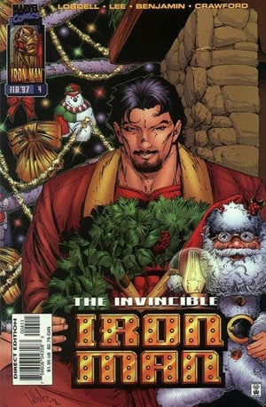Iron Man #4 Whilce Portacio Christmas Connecting Varian (1996 2nd Series)