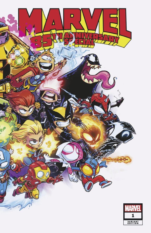 Marvel 85th Anniversary Graphic Comic Short Box Storage with SKOTTIE YOUNG & Kaare Andrews Art main image 1