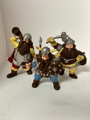 ADVANCED DUNGEONS & DRAGONS 1982 LJN  TSR HOBBIES Dwarves of the Mountain King Figures