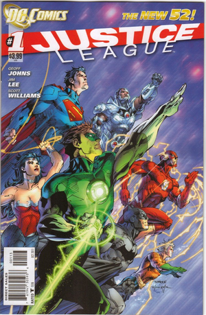 JUSTICE LEAGUE #1 (2011 New 52 Series) Third Printing