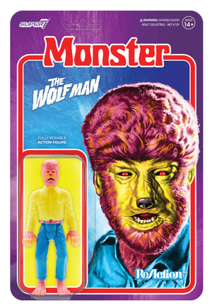 Universal Monsters ReAction Figure – The Wolf Man﻿ (Costume Colors) MOC