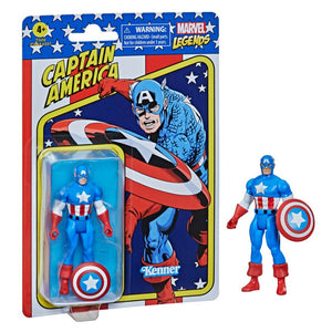 Marvel Legends Retro 3.75" Collection Captain America 3 3/4-Inch Action Figure Mint on Card