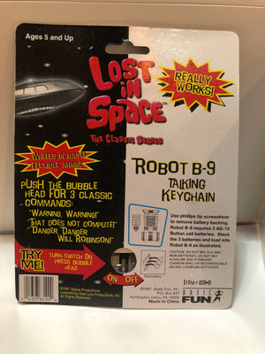 Lost in Space : Robot B9 Talking Keychain MOC Vintage