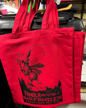 Tote Bag (Red): Pamola Maine Cryptid