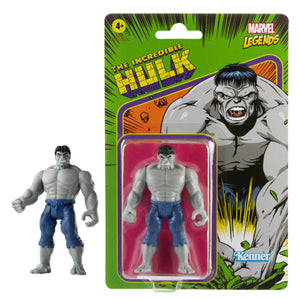 Marvel Legends Retro 3.75" Collection Incredible Hulk (Grey) 3 3/4-Inch Action Figure Mint on Card