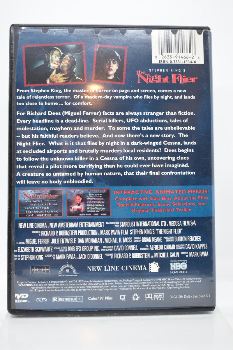 Stephen King's The Night Flyer (Cut Case) : DVD – Fun Box Monster