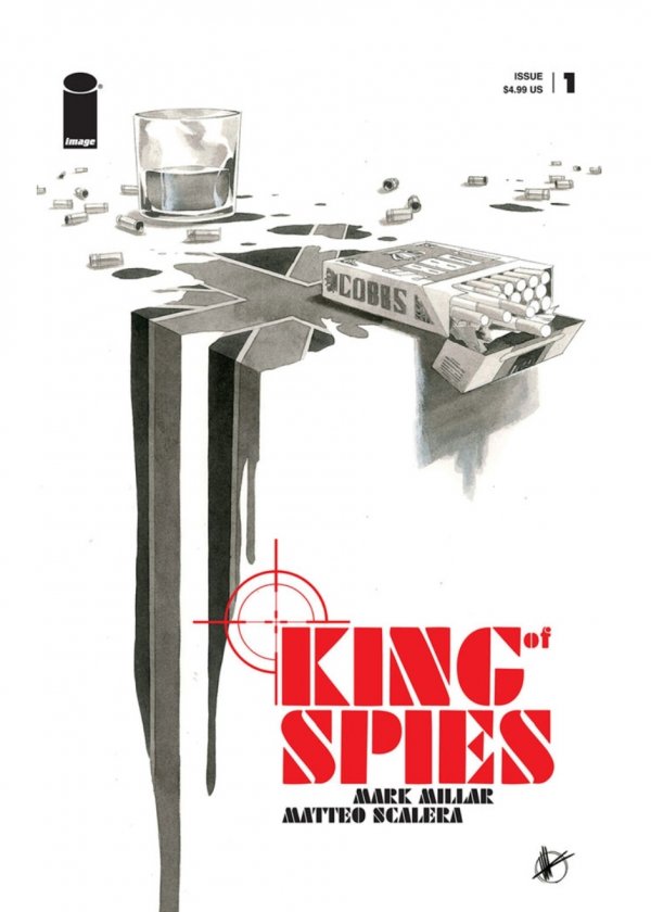 KING OF SPIES #1 (OF 4) CVR B SCALERA B&W (MR)