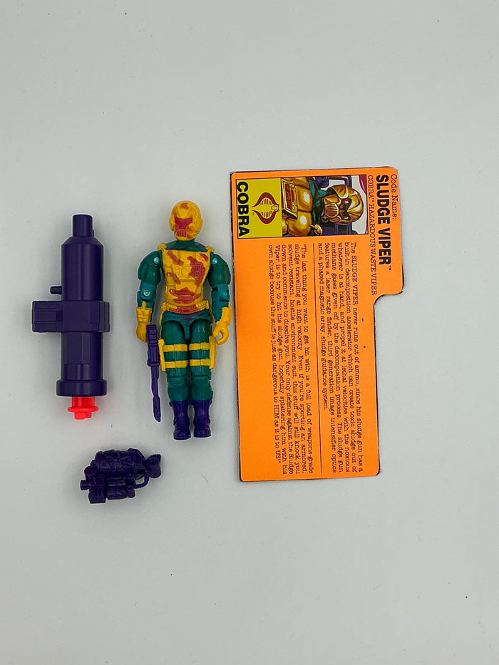 GI Joe : GI JOE ARAH COBRA SLUDGE VIPER v1 ECOWARRIORS COMPLETE 1991