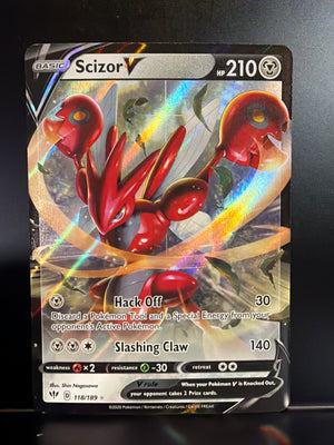 Pokemon: Darkness Ablaze - Scizor V Ultra Rare Holofoil