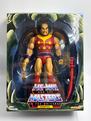 Masters of the Universe Super7 Club Grayskull Power-Con Exclusive : Chopper (Jitsu) (MIB) W/ Mailer