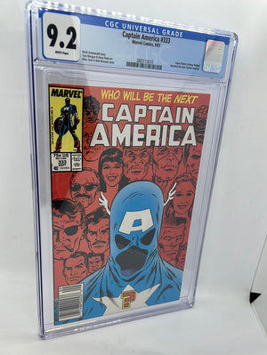 Captain America #333 CGC 9.2 (Walker becomes Captain America) Newsstand
