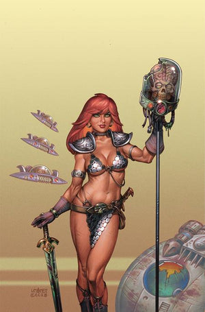 RED SONJA ATTACKS MARS #4 (OF 4) CVR D JOSEPH MICHEAL LINSNER LTD VIRGIN VAR
