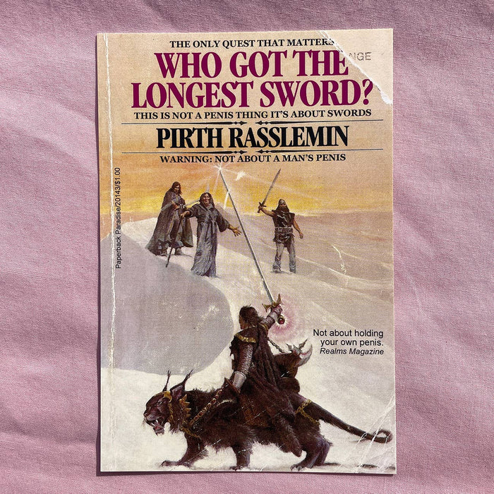 Who Got the Longest Sword Postcard