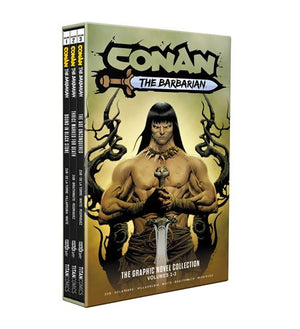 CONAN THE BARBARIAN TP VOL 01-03 SLIPCASE SET DIRECT MARKET EDITION JAE LEE CVR (MR)