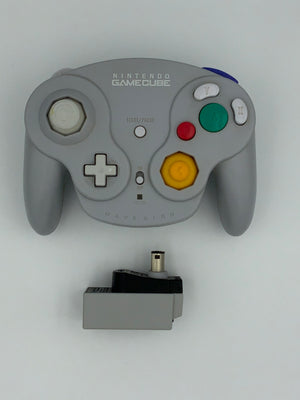 Gamecube Wavebird Wireless Controller Grey (Used) Cleaned / Tested w/ Receiver (STOCK 11A)