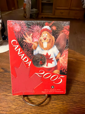 Canada 2005 : Royal Canadian Mint Painted Quarter (Mint/Sealed)