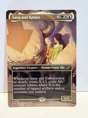 Magic The Gathering: Avatar - Aang and Katara (Borderless)