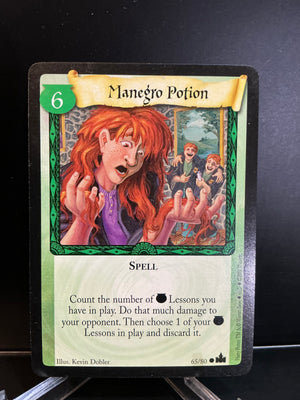 Harry Potter TCG Trading Card Game (2001) : Manegro Potion (non-Holo)