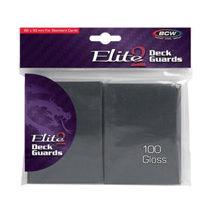 Deck Guards (Card Sleeves) Elite2 BCW Pack of 100 - Cool Gray