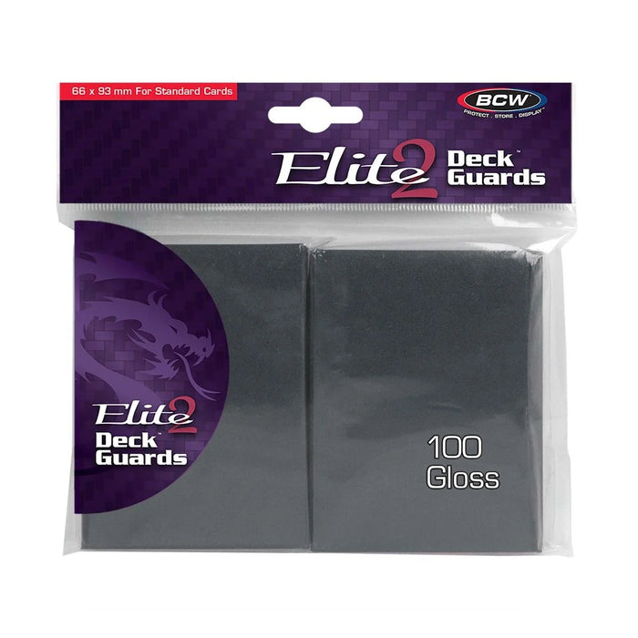 Deck Guards (Card Sleeves) Elite2 BCW Pack of 100 - Cool Gray