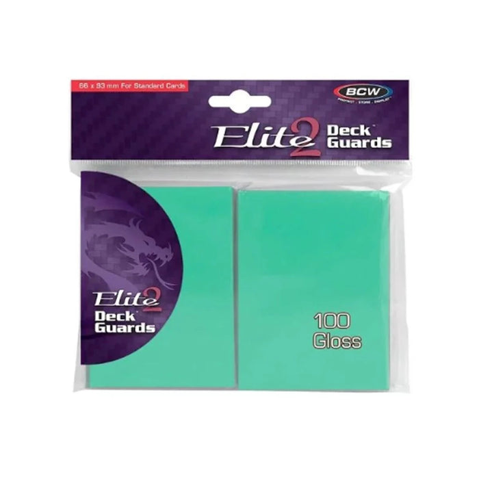 Deck Guards (Card Sleeves) Elite2 BCW Pack of 100 - Seafoam