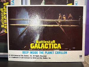 Battlestar Galactica (1978 Topps Cards) #38 Deep Inside The Planet Carillon