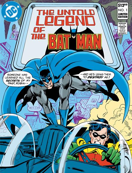 LIMITED EDITION THE UNTOLD LEGEND OF THE BATMAN #1 CVR A JOSE LUIS GARCIA-LOPEZ & DICK GIORDANO (Treasury Size)