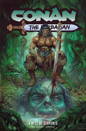 CONAN: TP VOL 06 A NEST OF SERPENTS DIRECT MARKET EDITION GREG STAPLES CVR (MR)