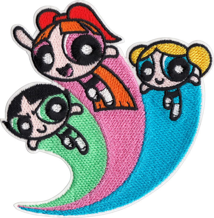 Patch: Powerpuff Girls - Trio Flying