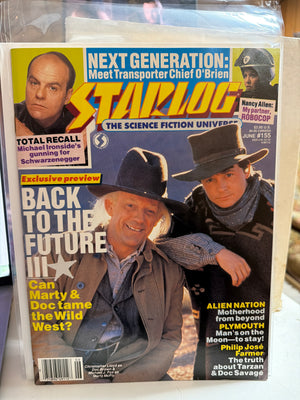 Starlog #155 : Back to the Future III Cover