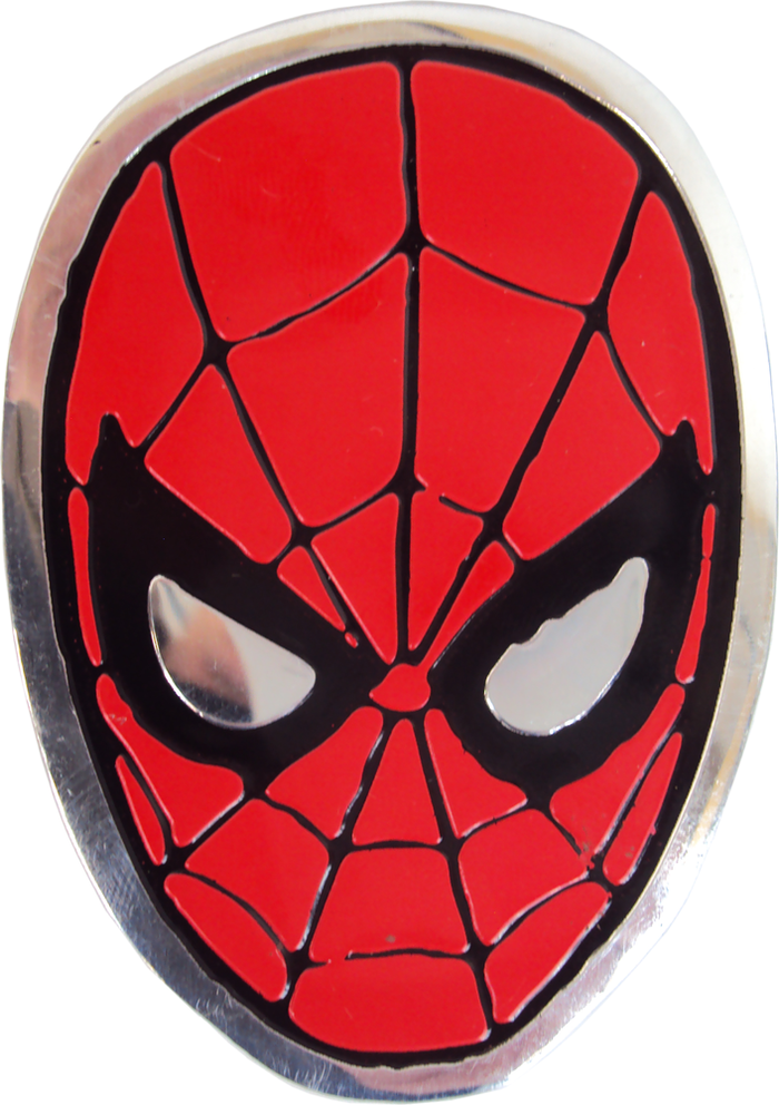 Sticker: Spider-Man - Medium Metal Emblem Face Shot (2.25" x 3.13")