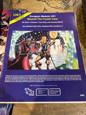 AD&D Advanced Dungeons & Dragons : Dungeon Module UK1 : Beyond the Crystal Cave