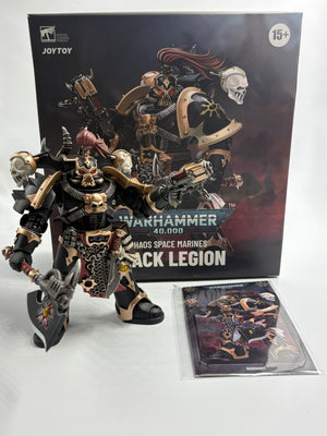 Warhammer 40k Joytoy : Black Legion  (MIB) Narghast 1/18 Figure